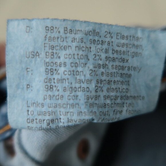 Vintage Joop! Jeans Style C47 Stretch Blue Denim High Waist Y2K Women's Size 8 - Picture 13 of 14